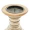 6'' Light Brown Mango Wood Traditional Candle Holder, 2ct.